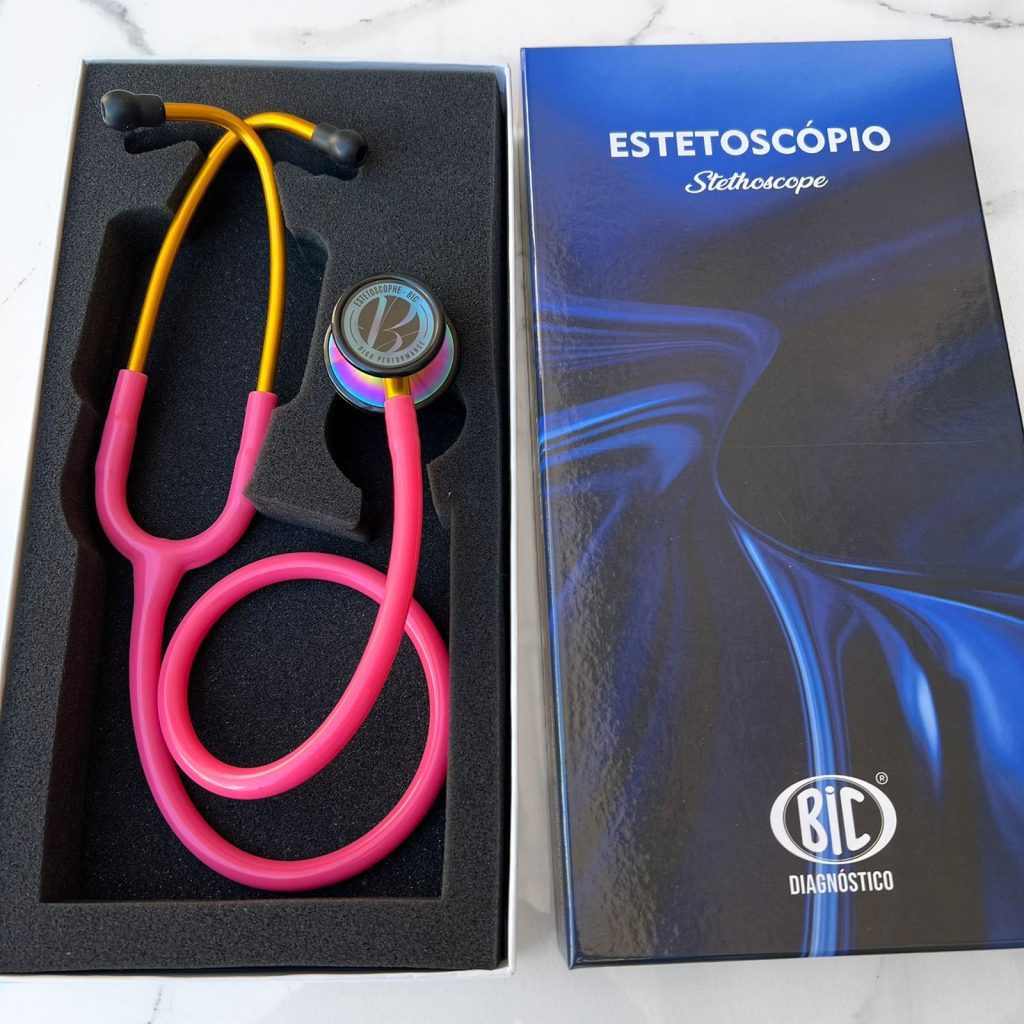 Estetoscópio BIC Eternity Inox Duplo Rosa Chiclé – Medical Estetoscópios