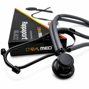 Estetoscópio Rappaport Linha Black P.A MED Cinza Black