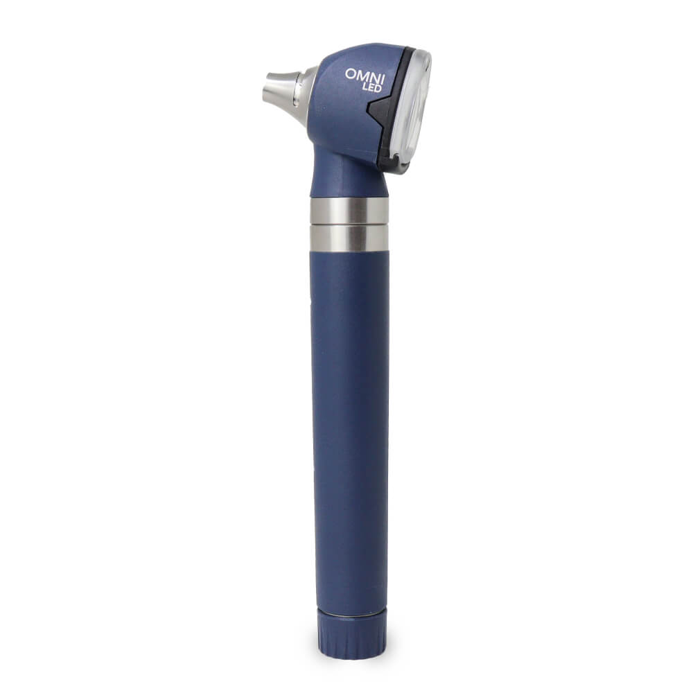 Otoscópio MD 2.5v Omni 3000 Led Com Estojo Macio Blueberry - Imagem 4