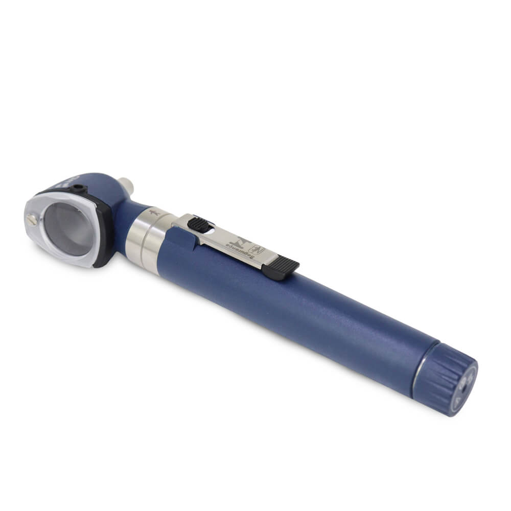 Otoscópio MD 2.5v Omni 3000 Led Com Estojo Macio Blueberry - Imagem 3