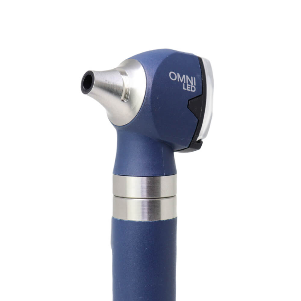 Otoscópio MD 2.5v Omni 3000 Led Com Estojo Macio Blueberry - Imagem 2