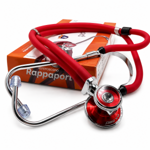 Estetoscópio Rappaport P.A.Med Tradicional Vermelho