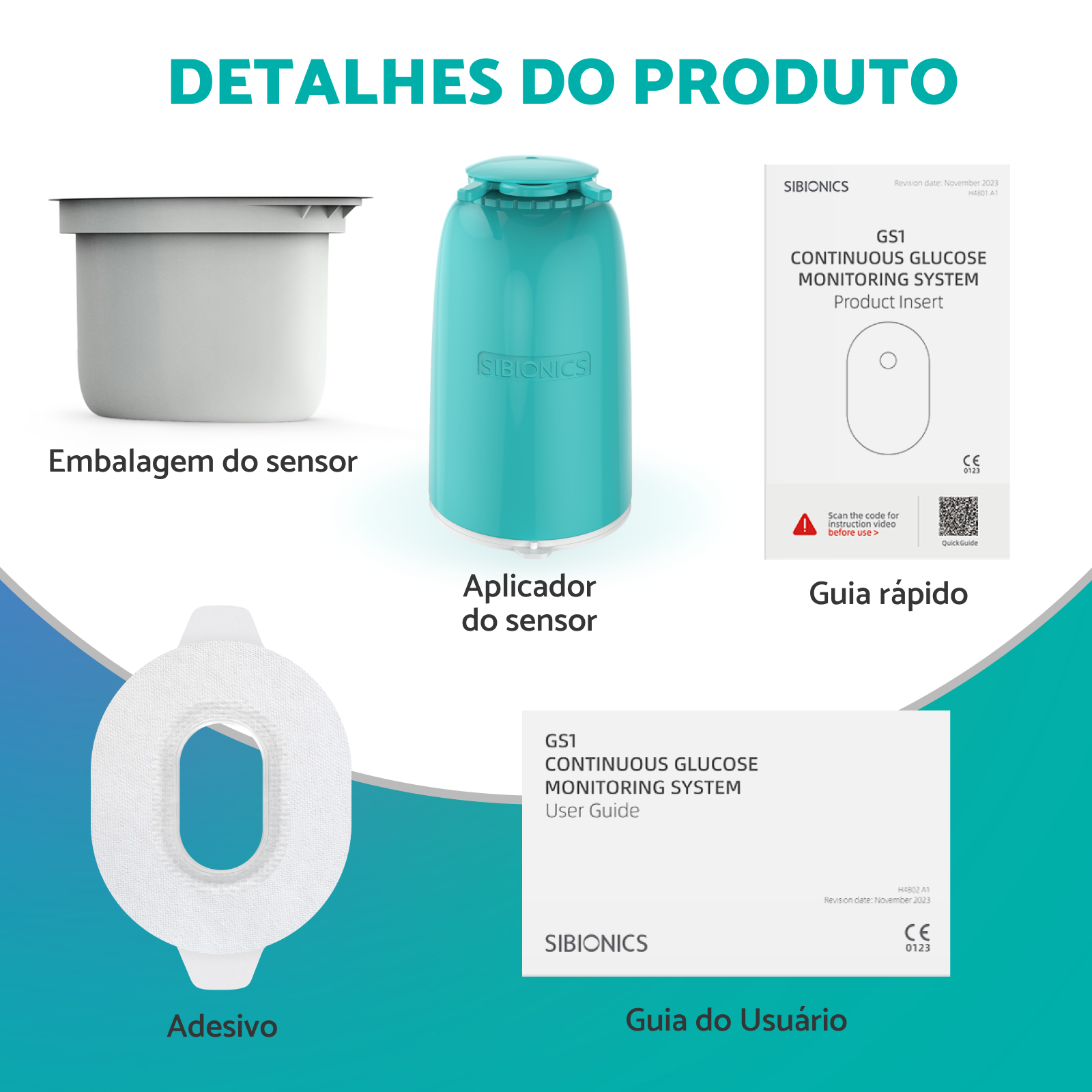 Sistema de Monitoramento Contínuo de Glicose SIBIONICS GS1 - Imagem 2