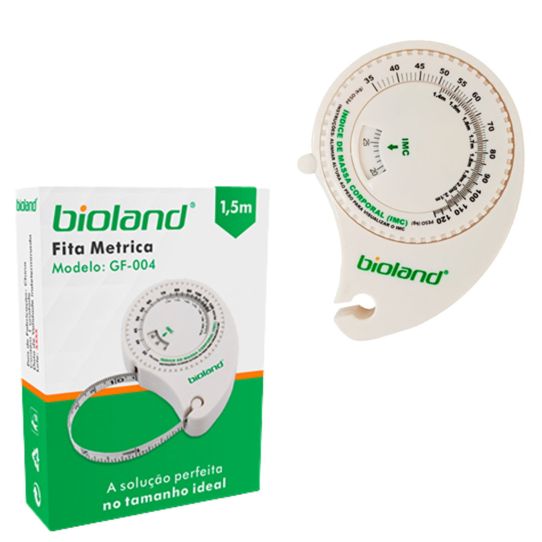 Fita Métrica Antropométrica Corporal Com Cálculo De Imc Bioland