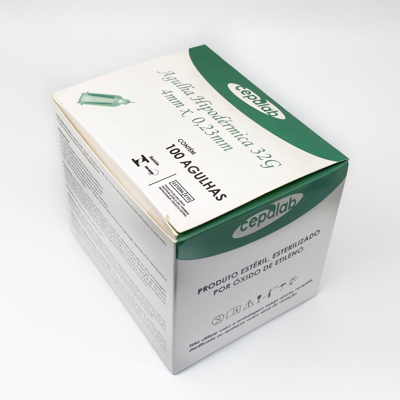Agulha Hipodérmica 32g 4mm x 0,23mm Cepalab - 100un - Imagem 3