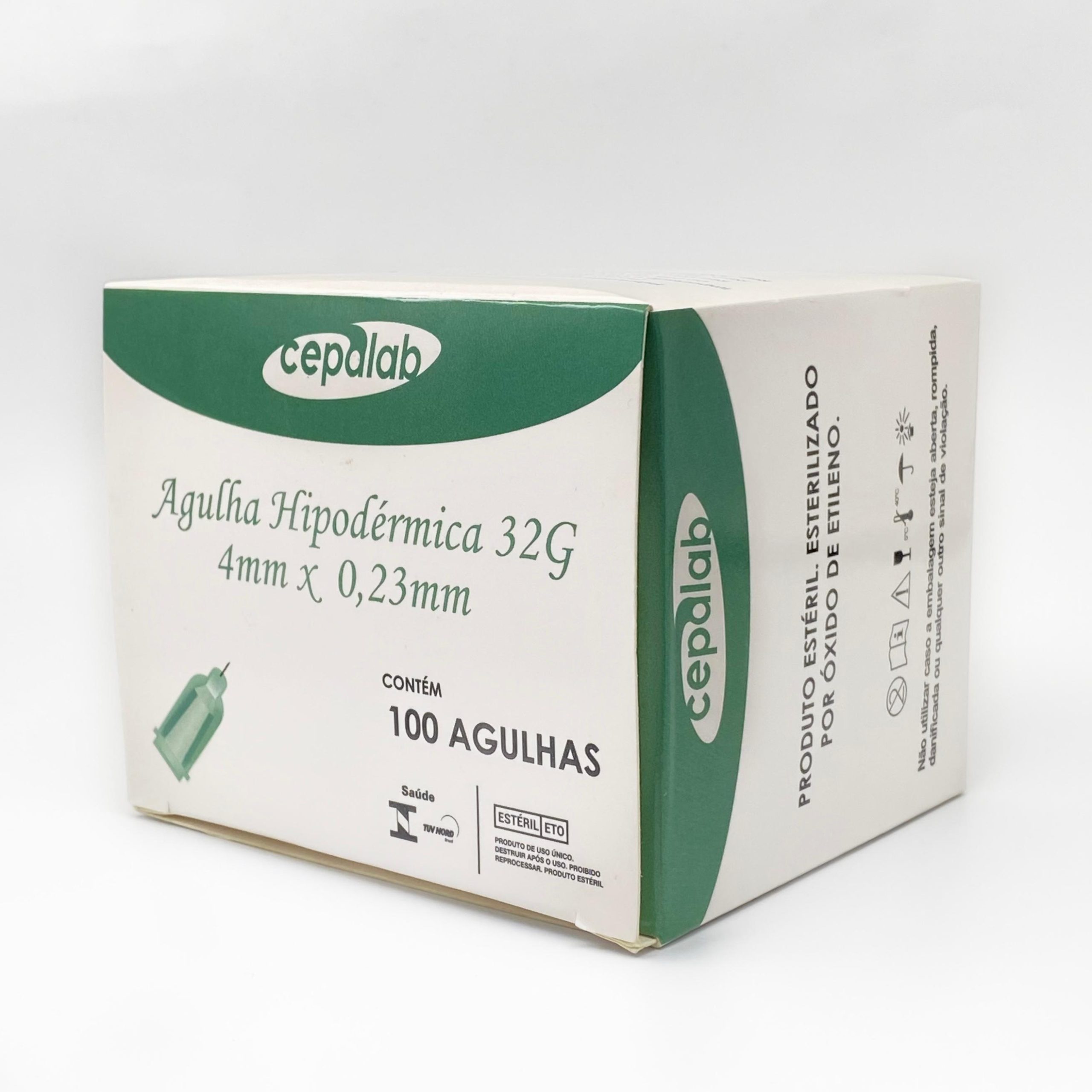 Agulha Hipodérmica 32g 4mm x 0,23mm Cepalab - 100un - Imagem 6