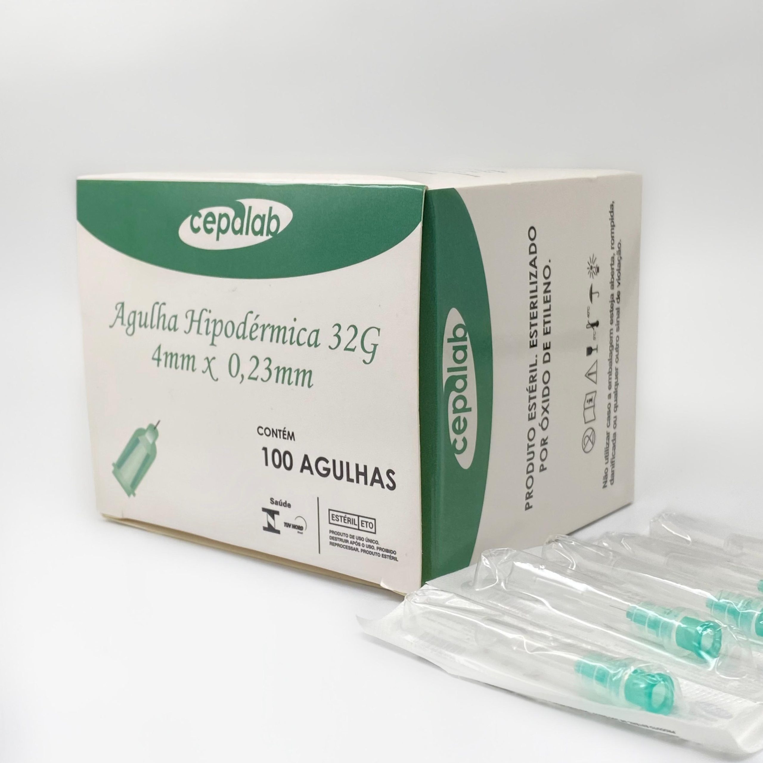 Agulha Hipodérmica 32g 4mm x 0,23mm Cepalab - 100un - Imagem 5