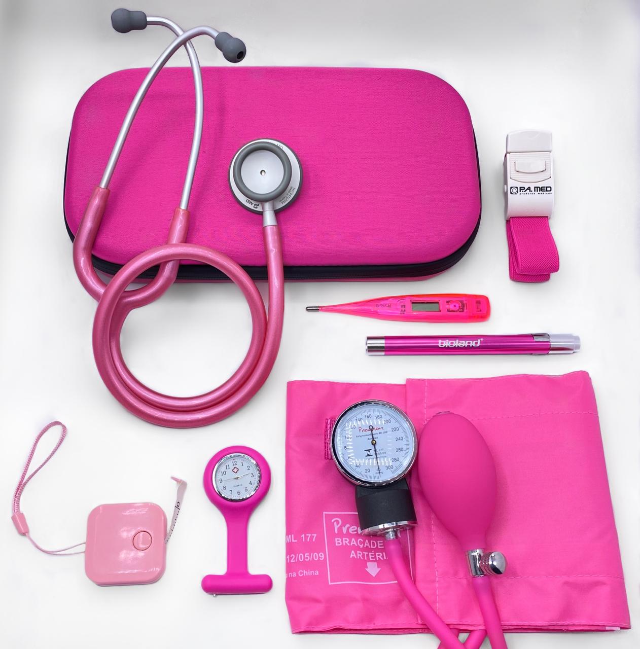 Kit Acadêmico Spirit Pro-Lite - Rosa Perolizado