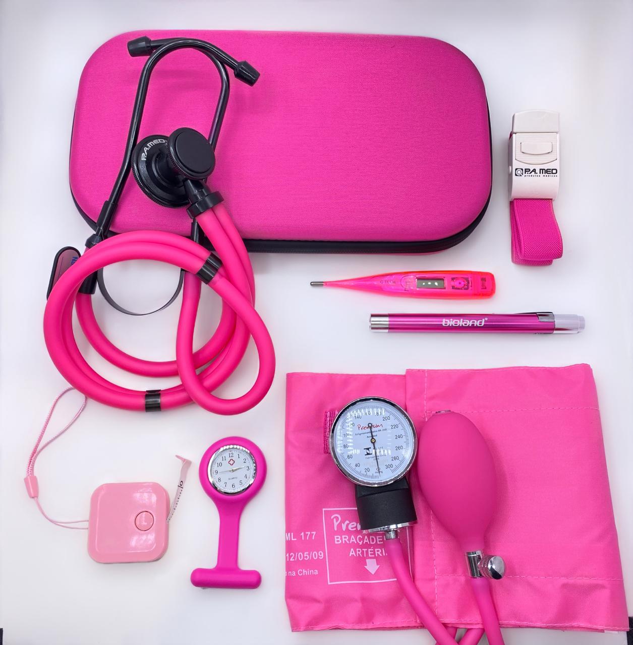 Kit Acadêmico P.a Med - Rosa Black