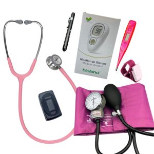 Kit Acadêmico Littmann Classic III 5633 - Pink Pearl - 3M