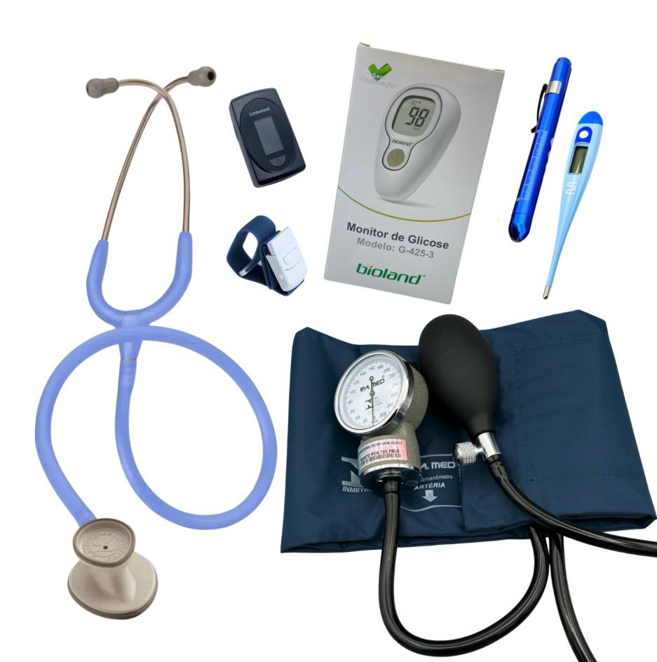 Kit Acadêmico Littmann Lightweight II S.E 2454 Azul Claro - 3M