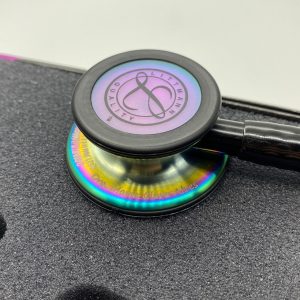 BAZAR - Estetoscópio 3M Littmann  Classic III  5870 - Black Rainbow (Ler a descrição)
