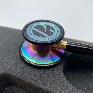 BAZAR - Estetoscópio BIC Eternity Inox Duplo Black Rainbow (Ler a descrição)