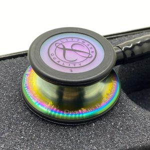 BAZAR - Estetoscópio 3M Littmann  Classic III  5870 - Black Rainbow (Ler a descrição)
