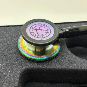 BAZAR - Estetoscópio 3M Littmann  Classic III  5870 - Black Rainbow (Ler a descrição)